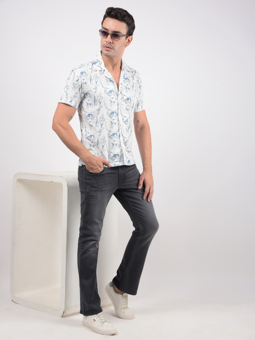 Numero Uno Men Solid Grey Jeans